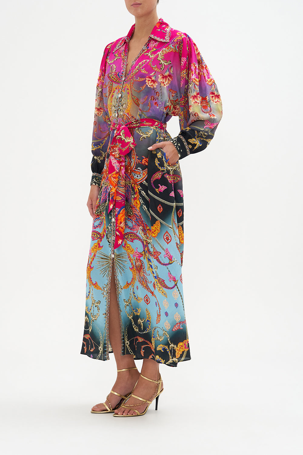 CURVED COLLAR SHIRT DRESS WHAT LIES BENEATH