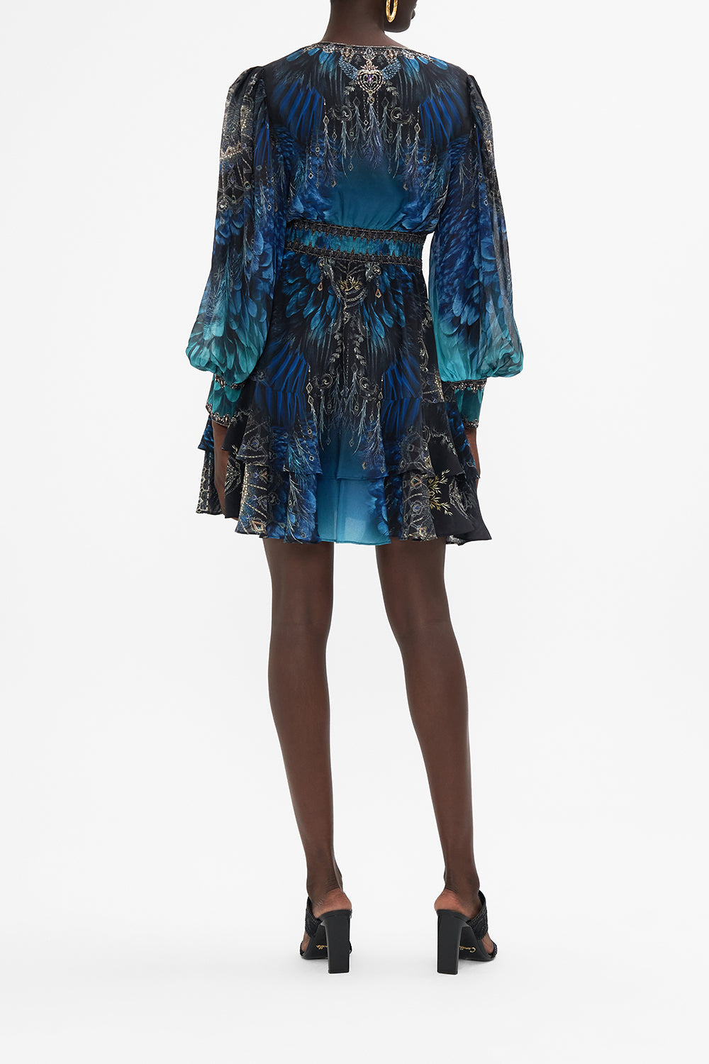 BUTTON FRONT FRILL DRESS GROUND CONTROL