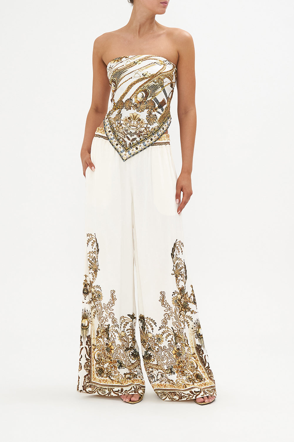 Straight Leg Pant Road To Richesse print by CAMILLA