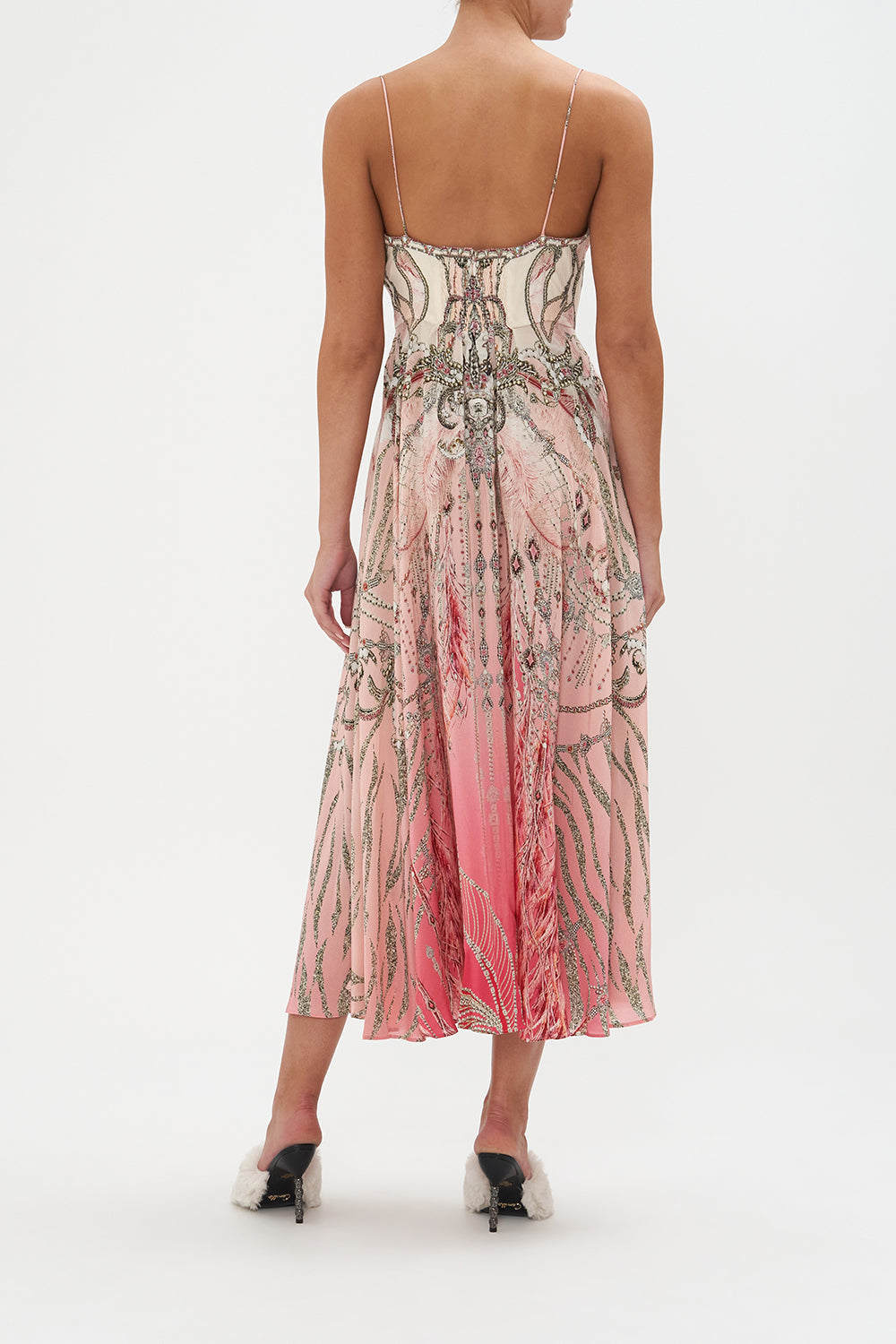 ROULEEUX STRAP V-NECK MIDI DRESS STARSHIP SISTAS