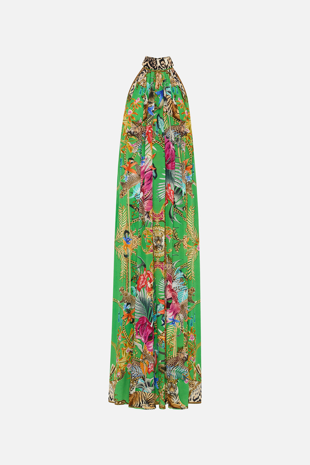 TIE NECK LONG DRESS CURIOUS AND CURIOUSER