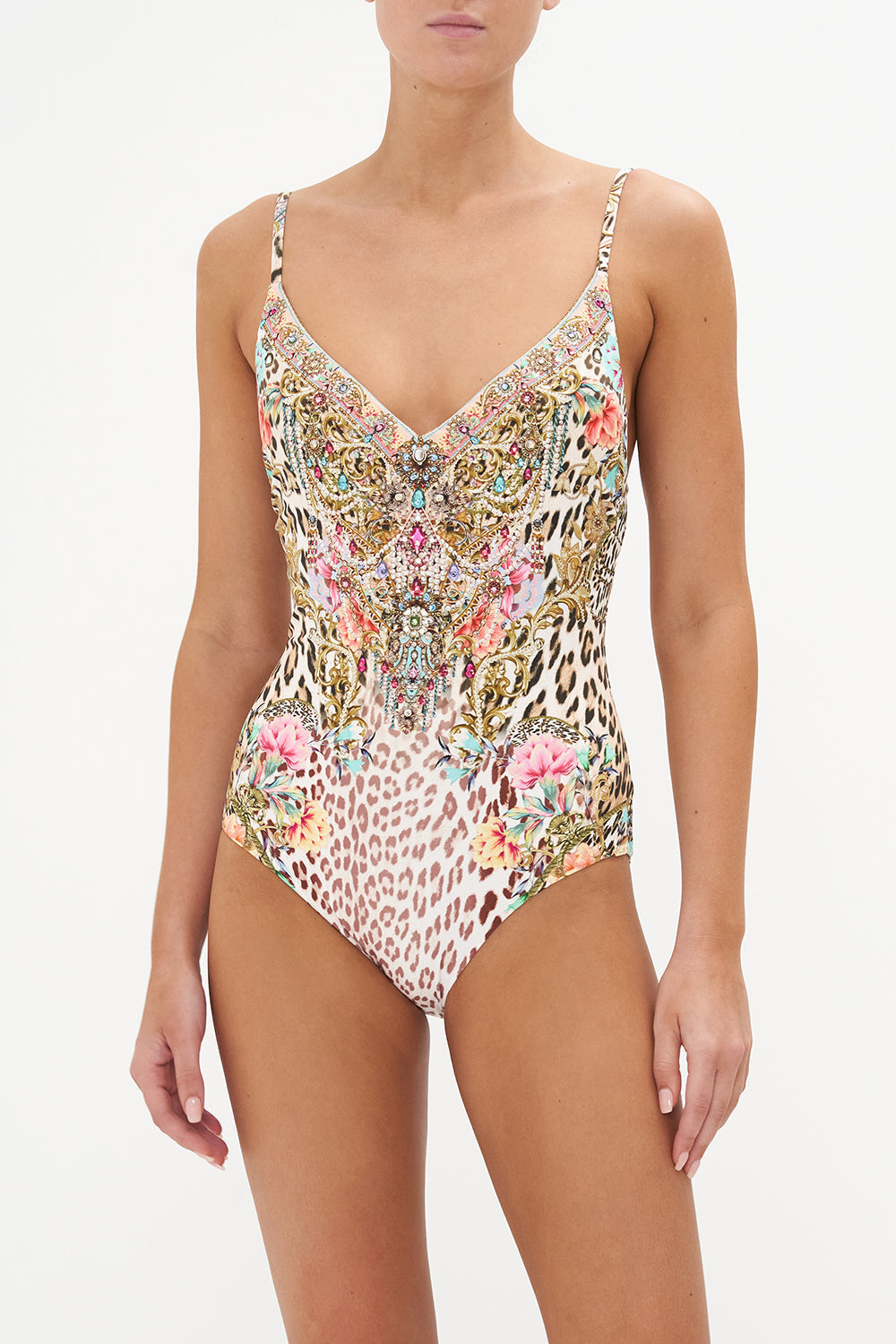 V NECK UNDERWIRE ONE PIECE QUEEN ATLANTIS