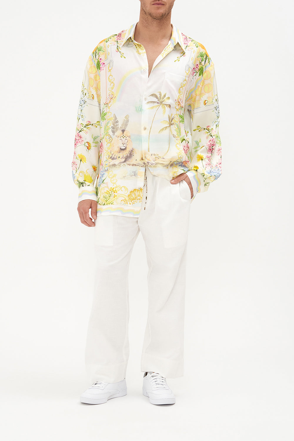 Mens Oversized Shirt Delirium Days print by CAMILLA