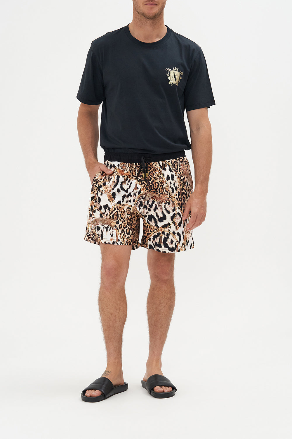 Elastic Waist Boardshort Role Call print by CAMILLA