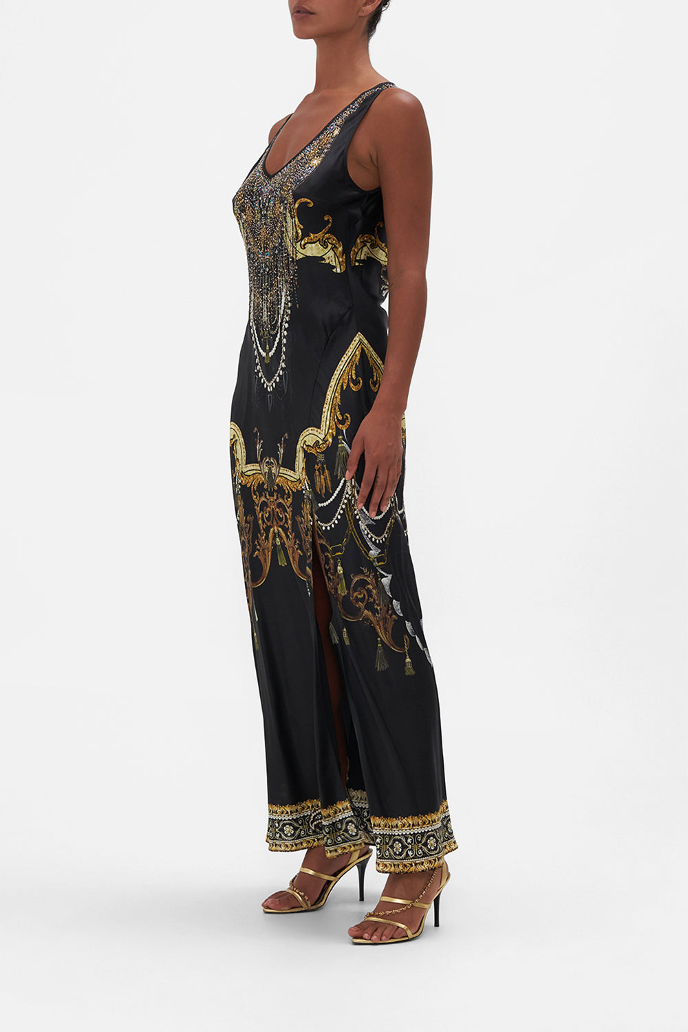 BIAS CUT TANK DRESS RAVIN RAVEN