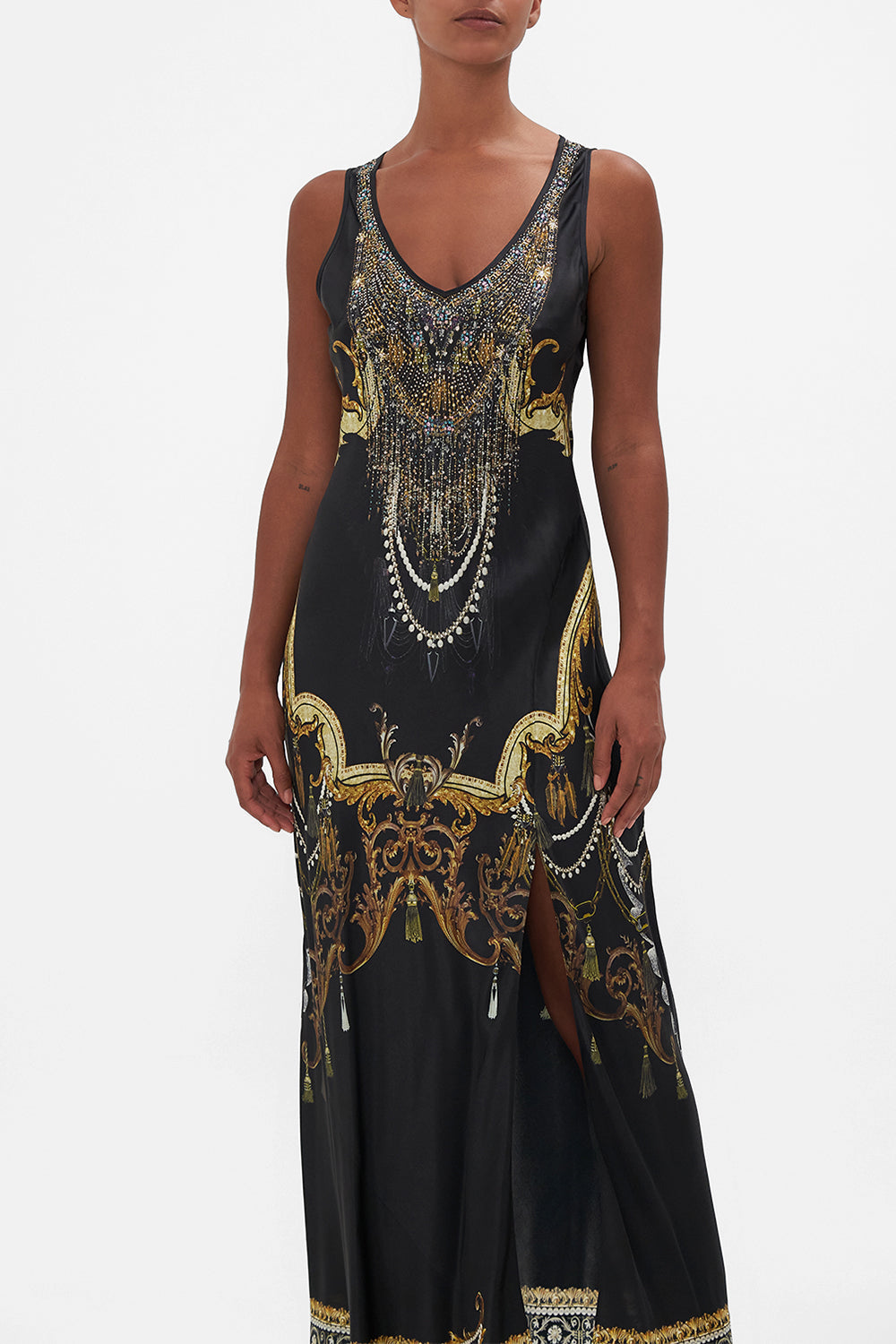 BIAS CUT TANK DRESS RAVIN RAVEN