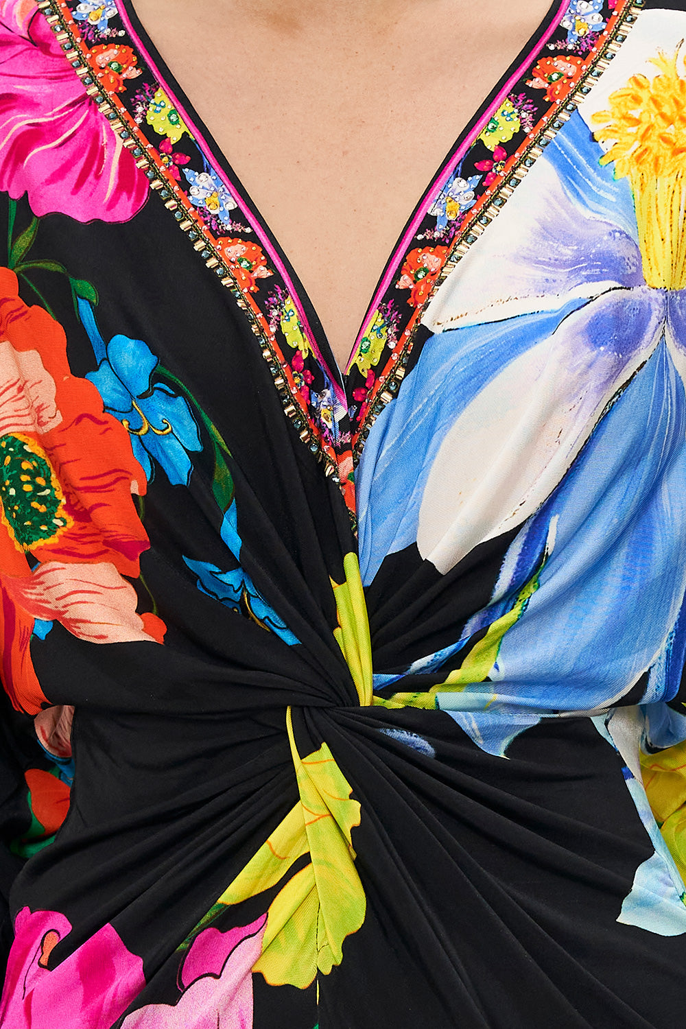 LONG SPLIT FRONT TWIST DRESS AWAY WITH THE FAIRIES