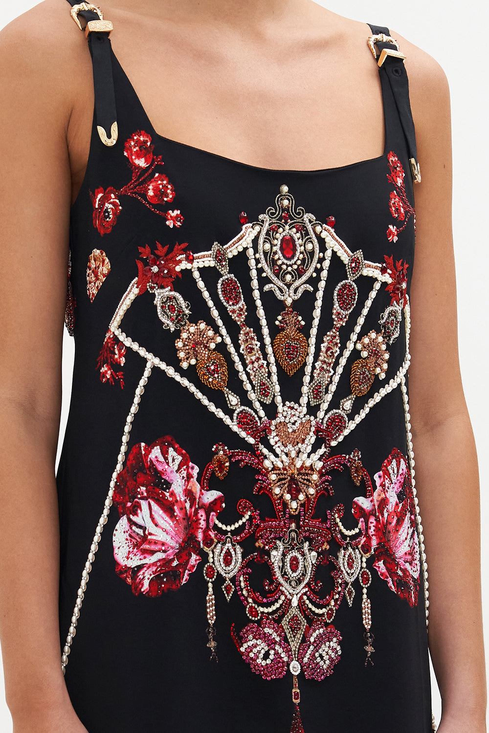 SQUARE NECK SHIFT DRESS SISTERHOOD OF THE ROSE