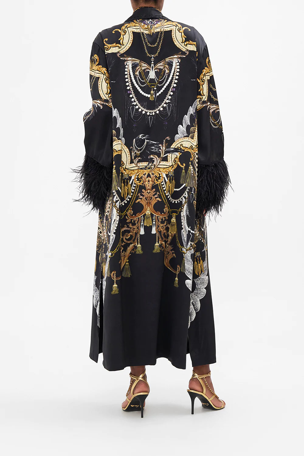 LONG ROBE WITH FLARED SLEEVE RAVIN RAVEN