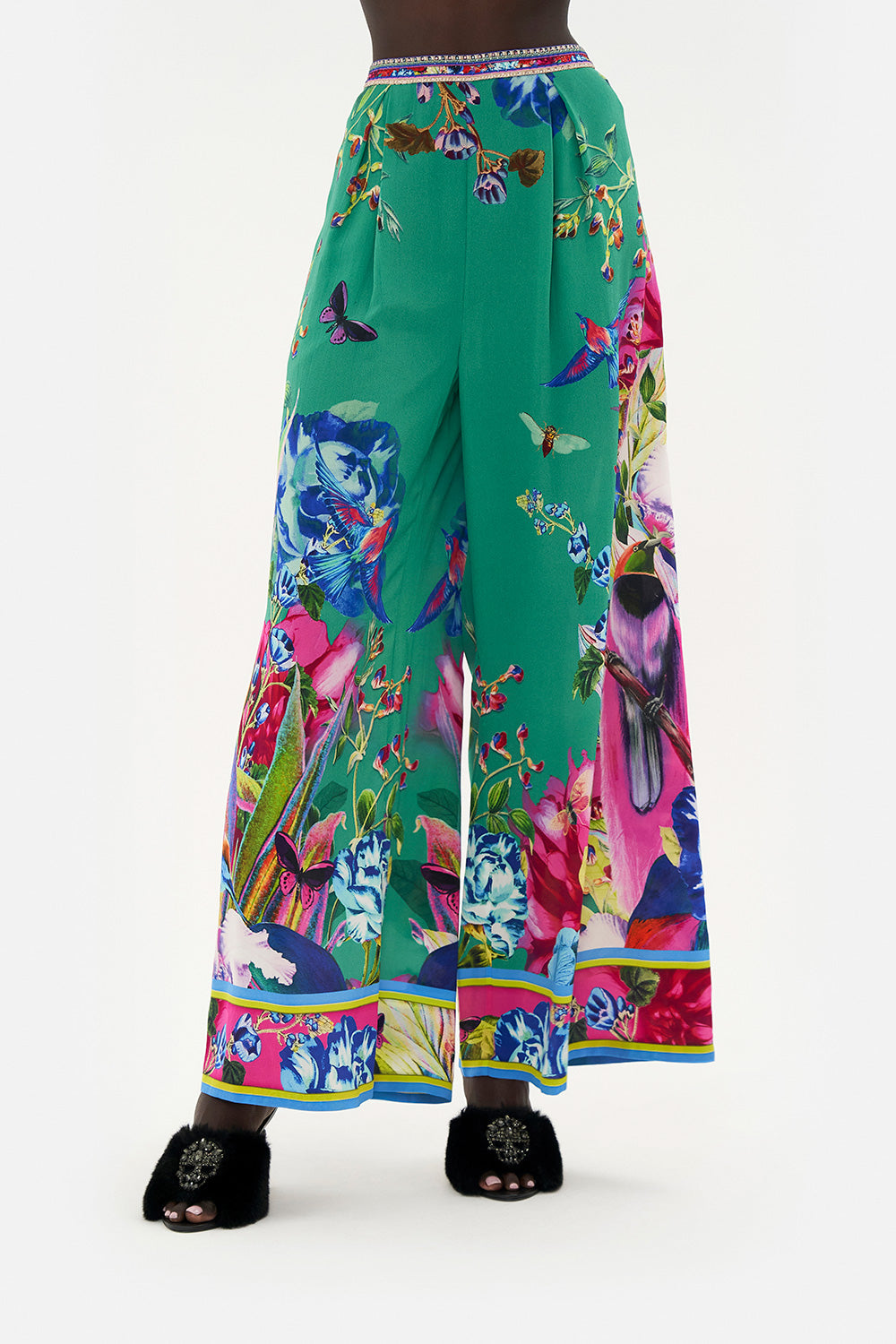 TUCK FRONT PANT RUN FROM PARADISE