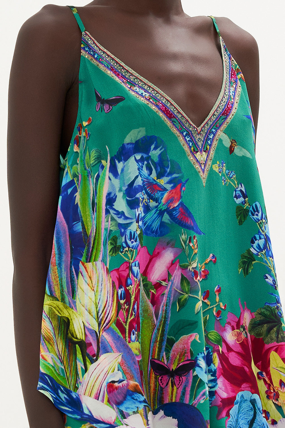 V NECK CAMI RUN FROM PARADISE