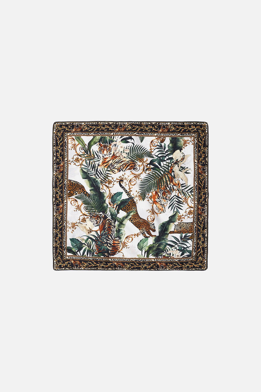 LARGE SQUARE CUSHION TIGER TRAP