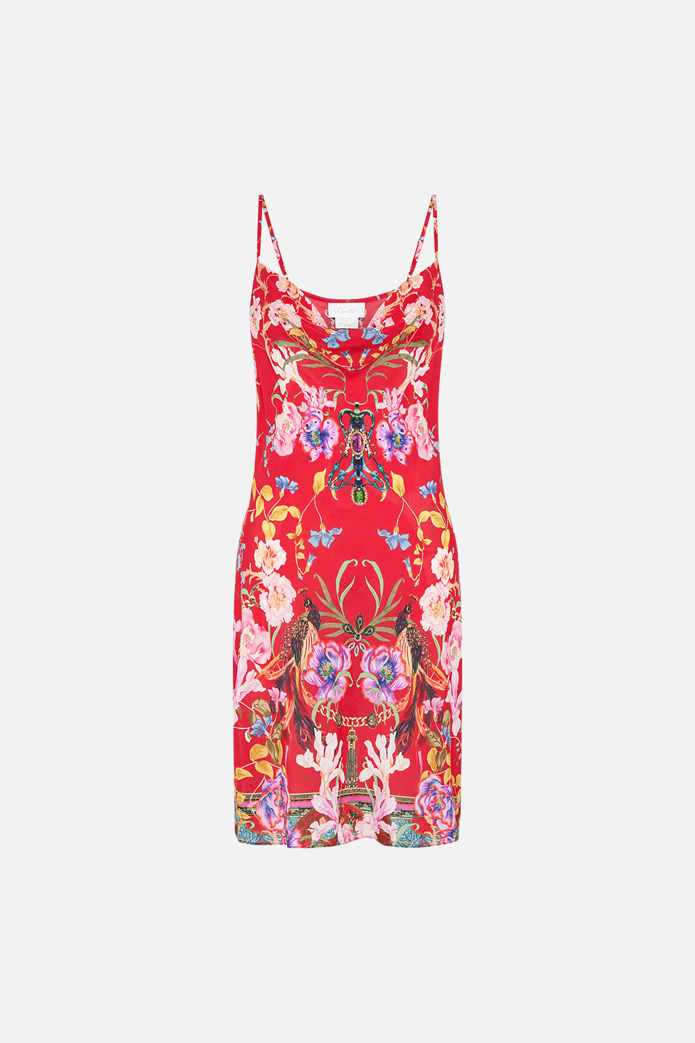 SHORT BIAS SLIP RUFFLE SOME FEATHERS