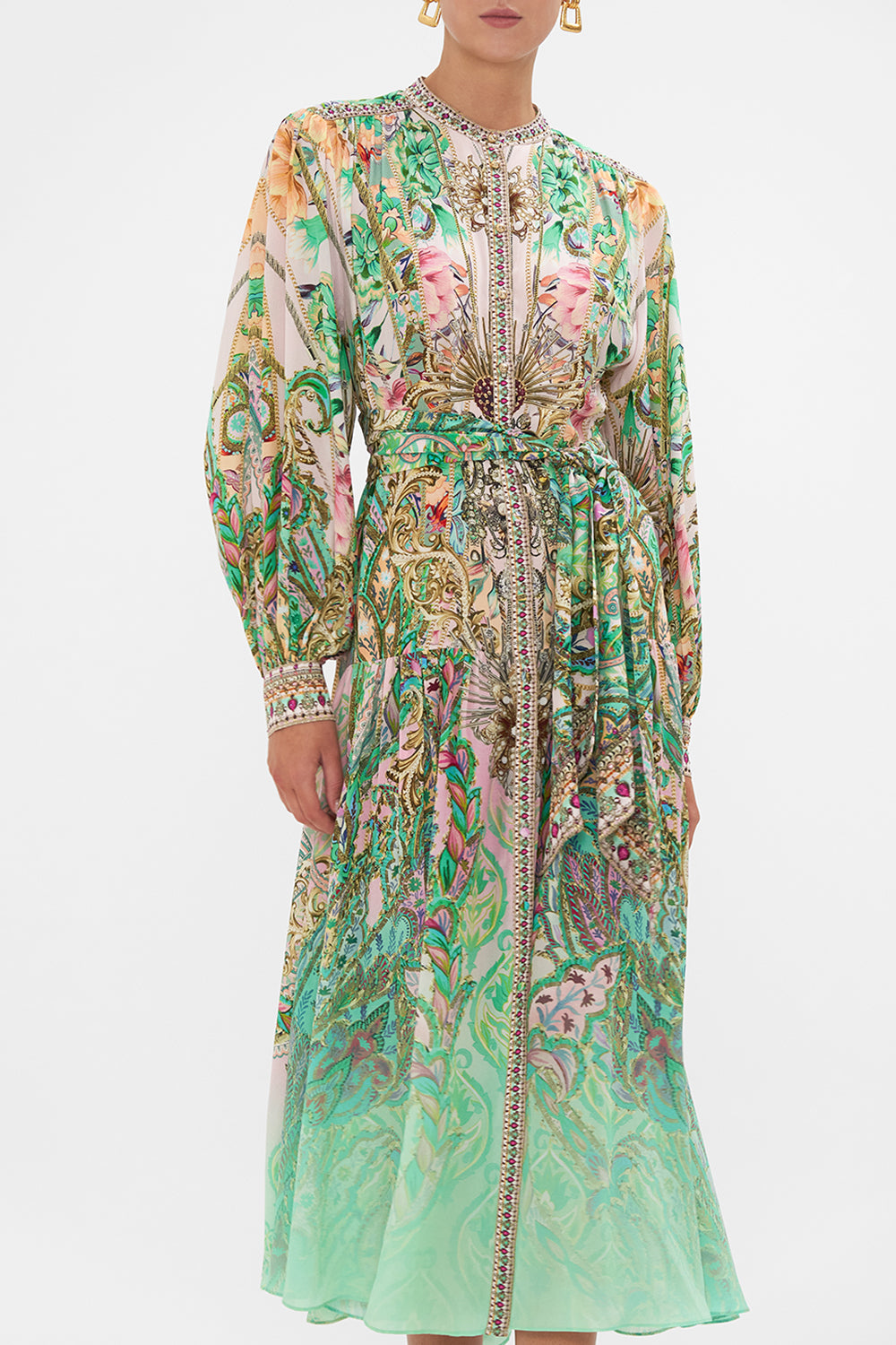 BUTTON THROUGH DRESS WITH YOKE LOST CITY