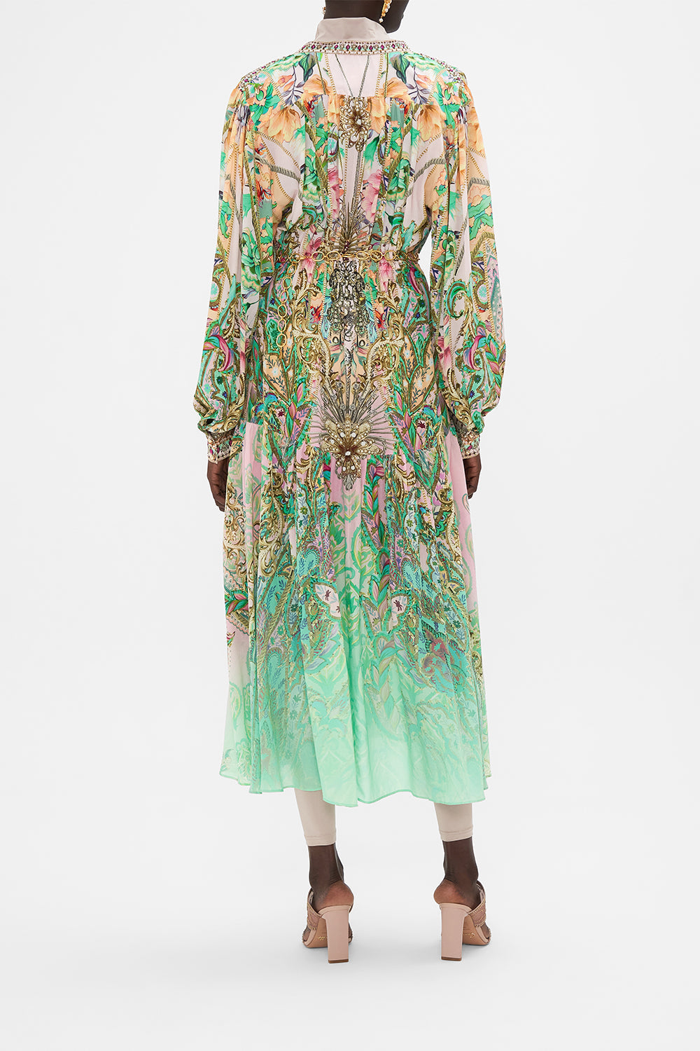 BUTTON THROUGH DRESS WITH YOKE LOST CITY