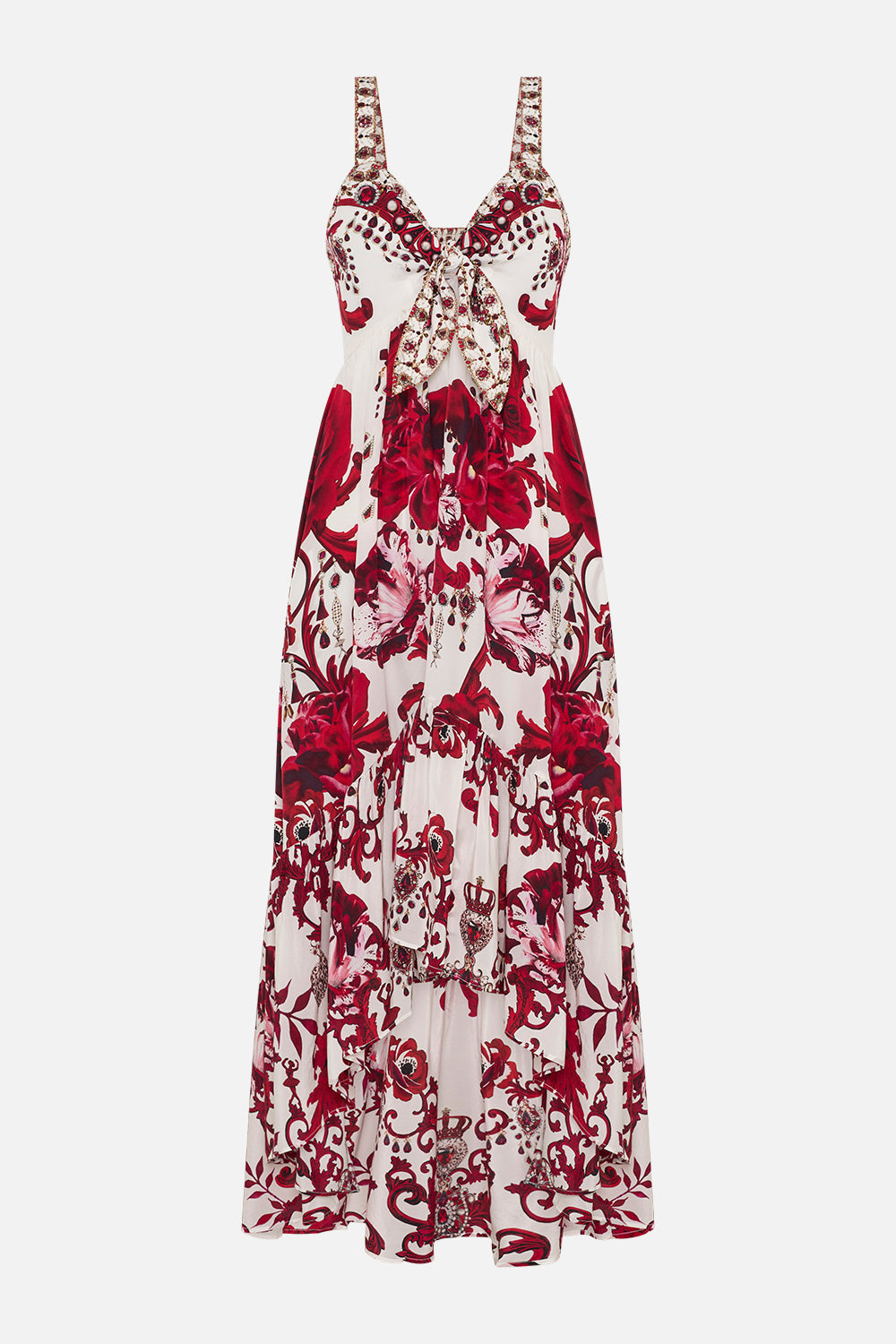 TIE FRONT HIGH LOW DRESS CROWN OF THORNS