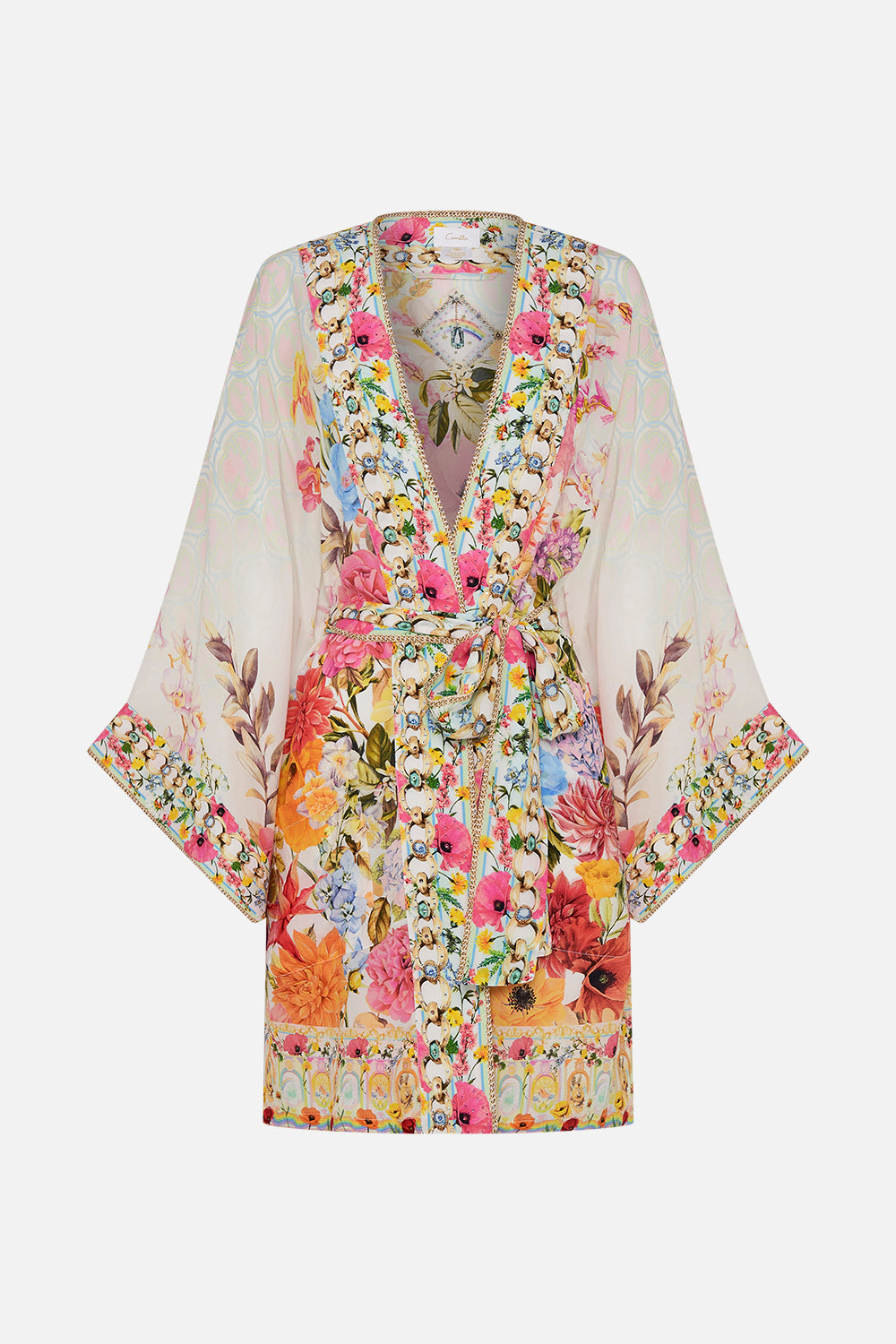 KIMONO WITH TIE BELT SUNLIGHT SYMPHONY