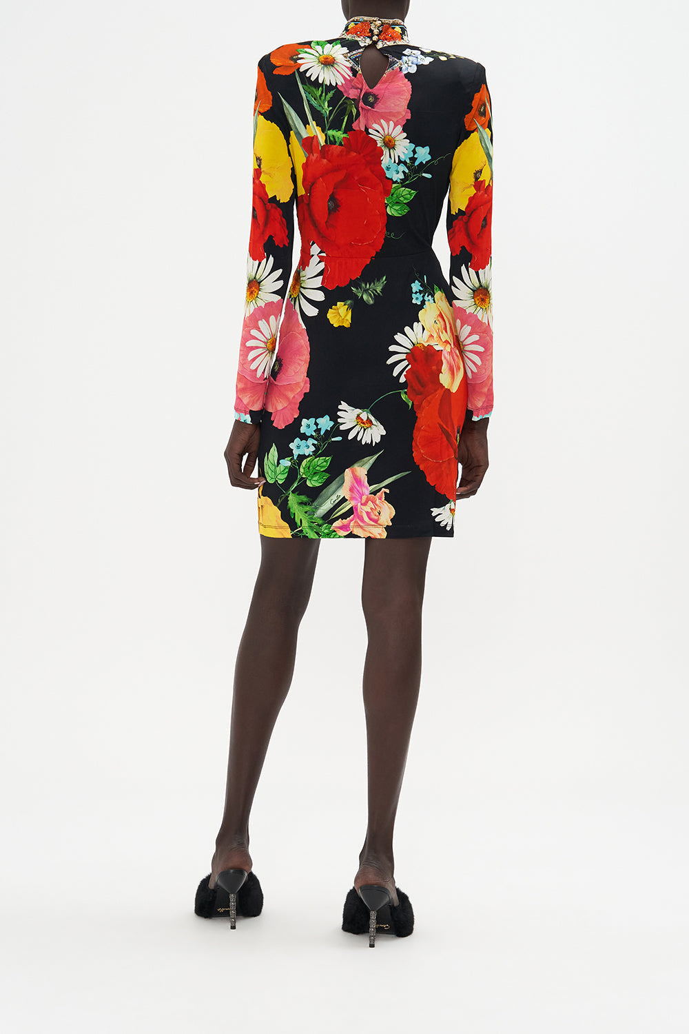 CROSS FRONT MINI DRESS DIVINE DIVINITY