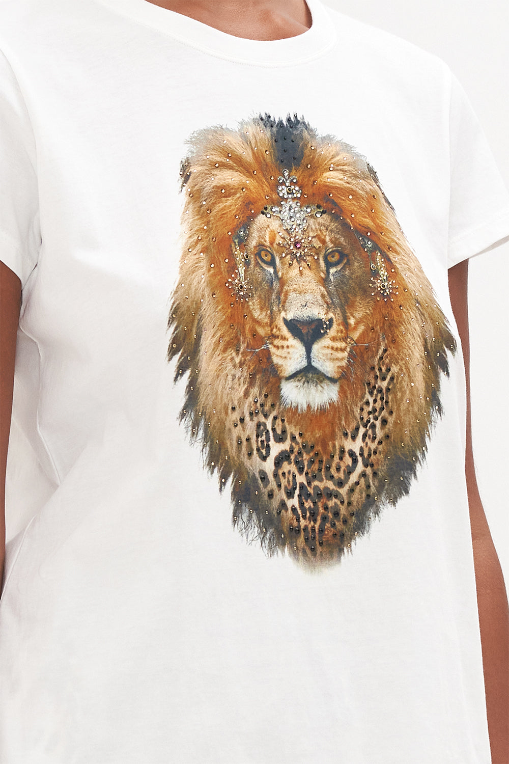 SLIM FIT ROUND NECK T-SHIRT KITTY KAT KLUB