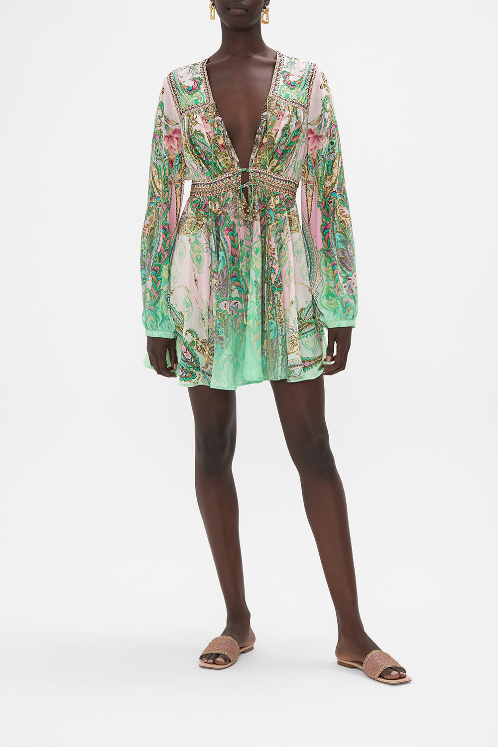 SHORT PEASANT DRESS LOST CITY