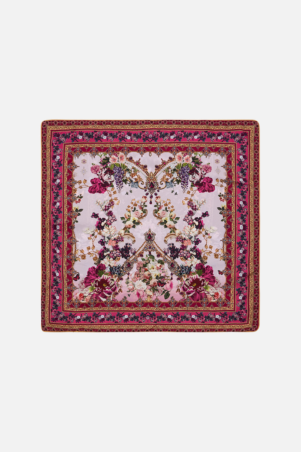 LARGE SQUARE CUSHION OBSIDIAN BLOOM