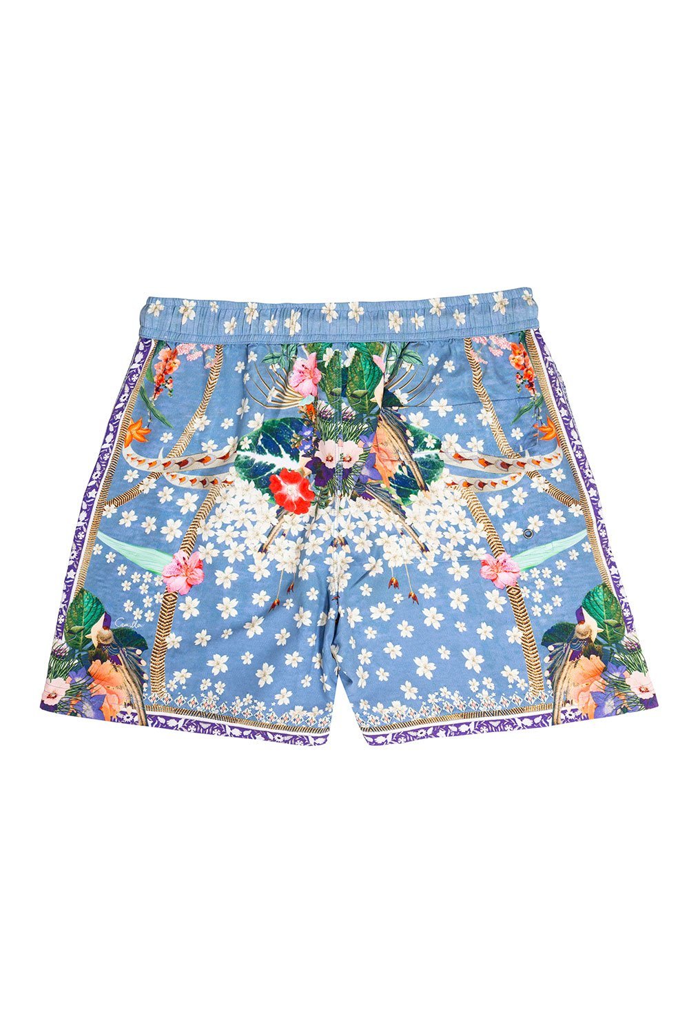 MEN'S ELASTIC WAIST BOARDSHORT FARAWAY FLORALS