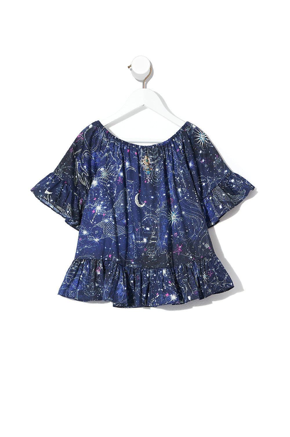 KIDS A-LINE FRILL DRESS STARGAZERS DEUGHTER