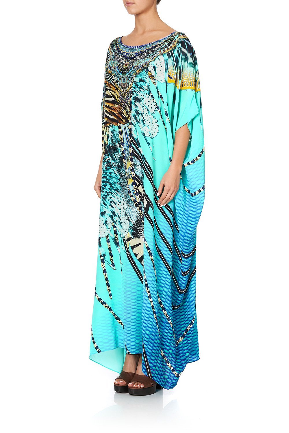 ROUND NECK KAFTAN MARINE QUEEN