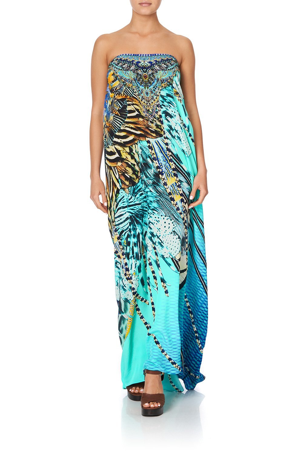 ROUND NECK KAFTAN MARINE QUEEN