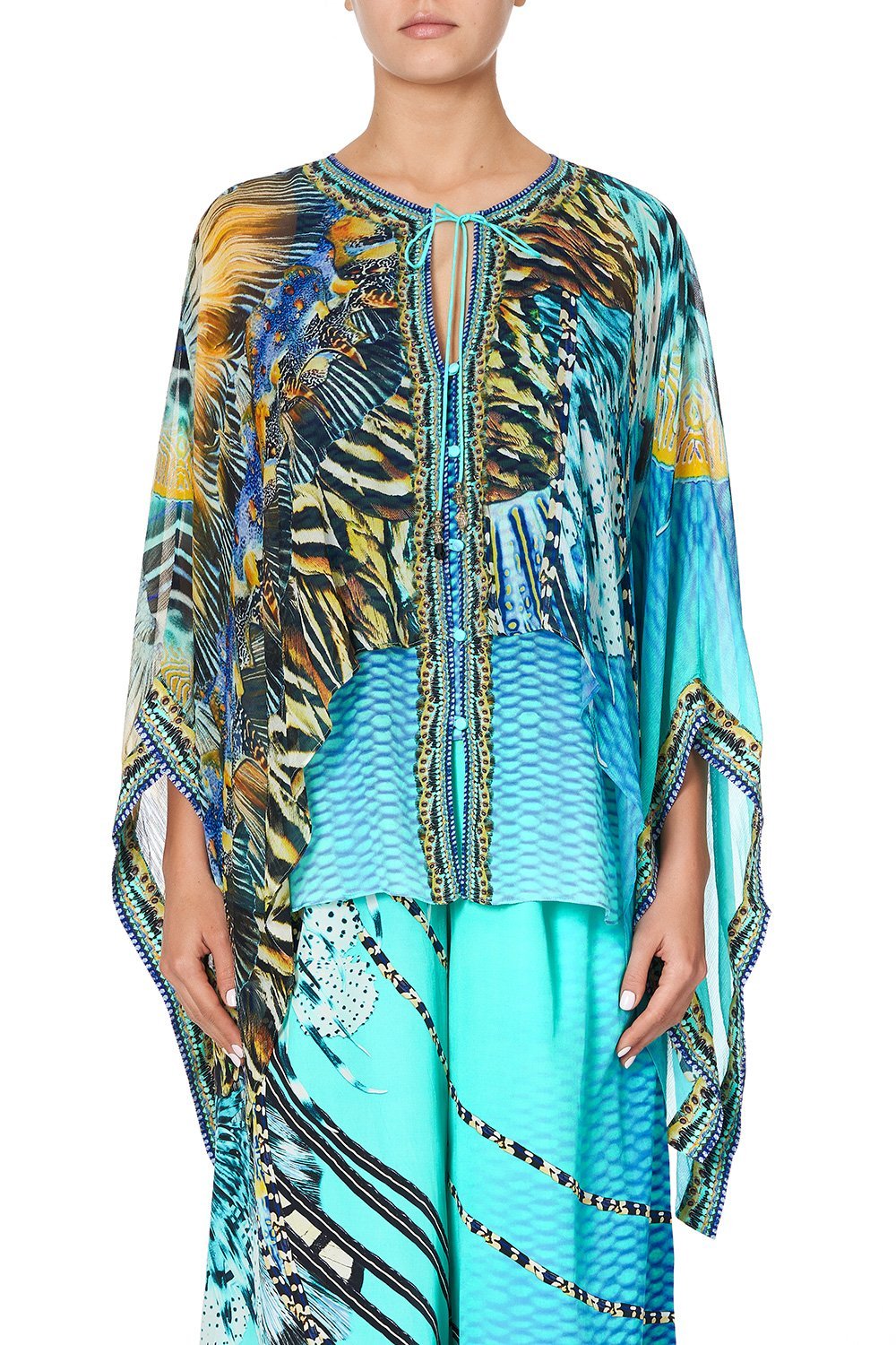 SHEER LAYERED TOP MARINE QUEEN