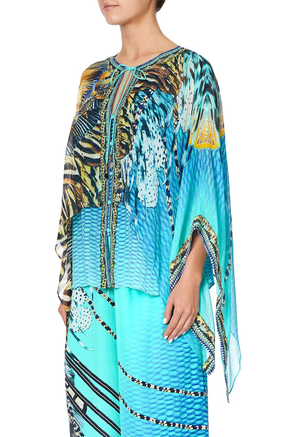 SHEER LAYERED TOP MARINE QUEEN