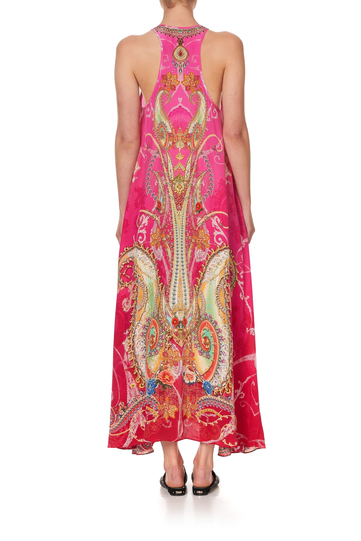 V NECK RACERBACK DRESS RAINBOW RHYTHM