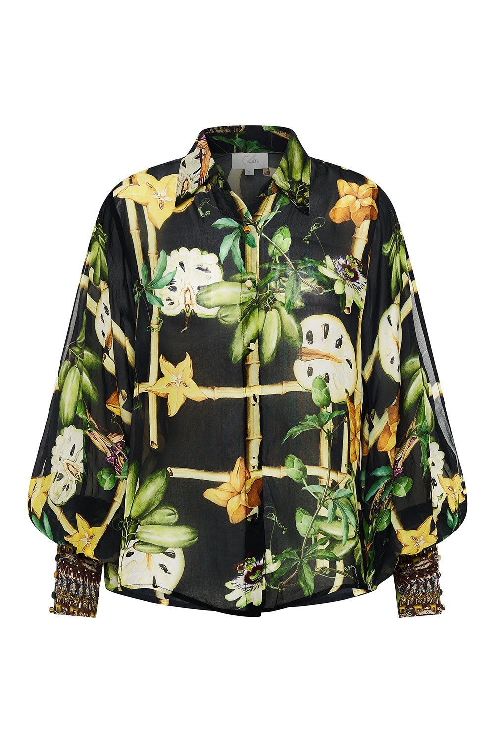 BUTTON UP BLOUSE BAMBOO AVENUE