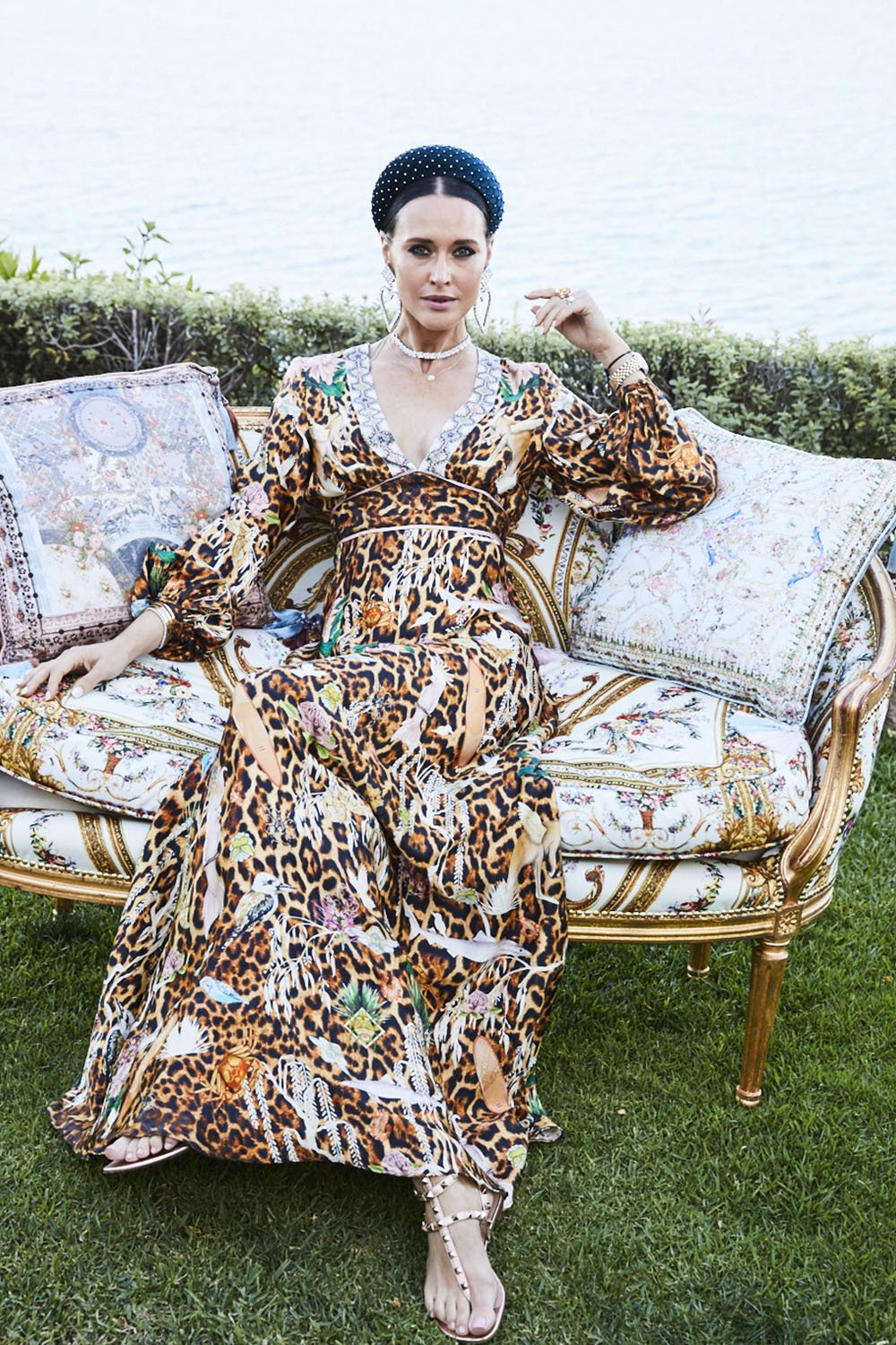 PRINTED LANTERN SLEEVE DRESS FEUNA ELECTRO