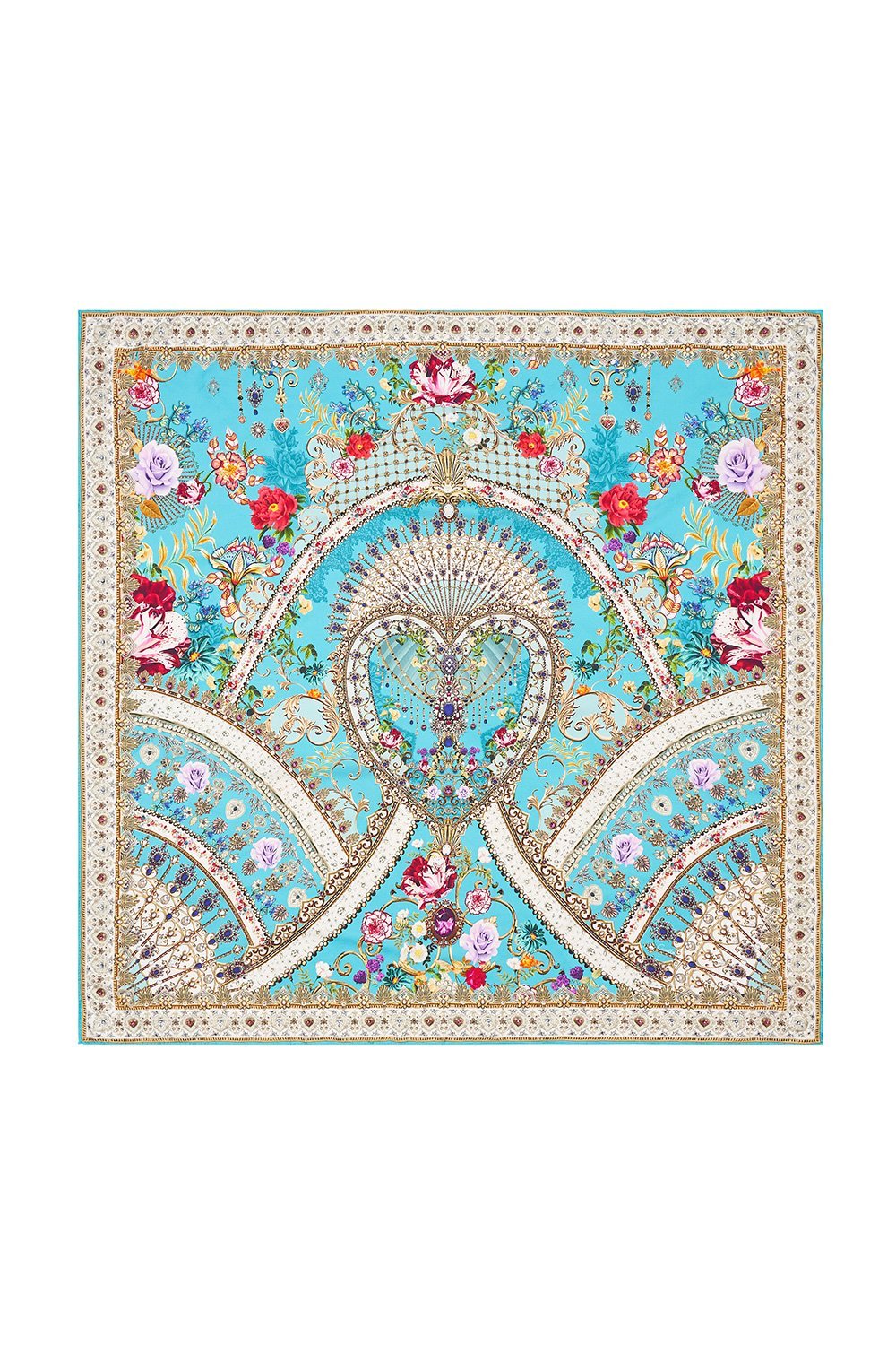 LARGE SQUARE SCARF A SONNET FOR SATINE