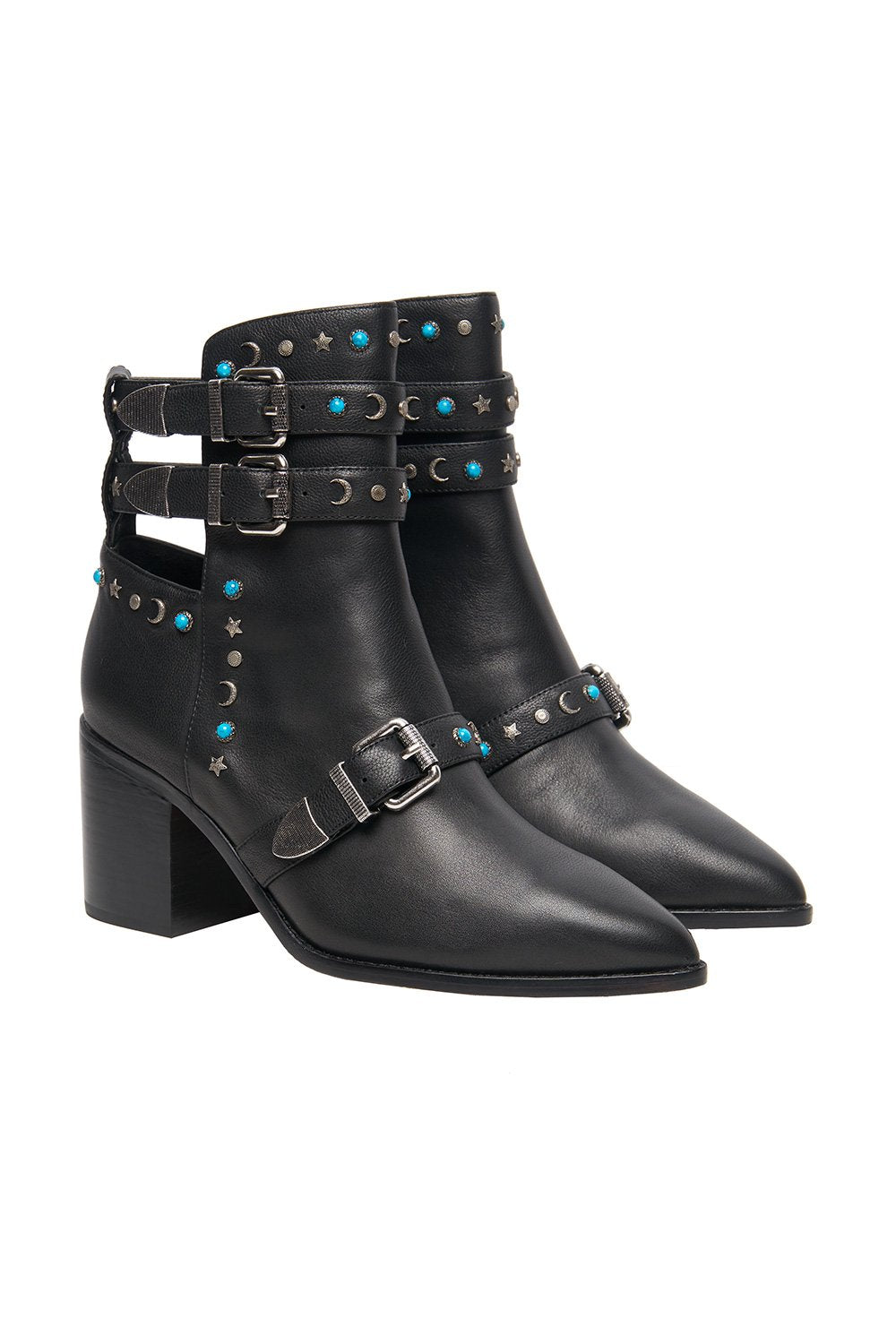 BOHEMIAN STUD BOOT BLACK