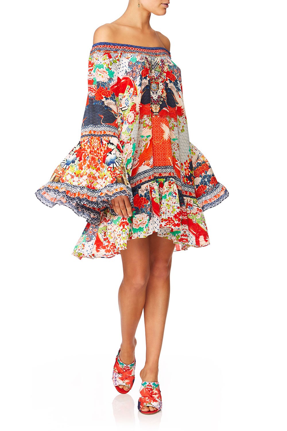 CAMILLA GEISHA GIRL A-LINE FRILL DRESS
