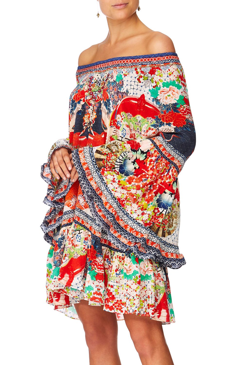 CAMILLA GEISHA GIRL A-LINE FRILL DRESS