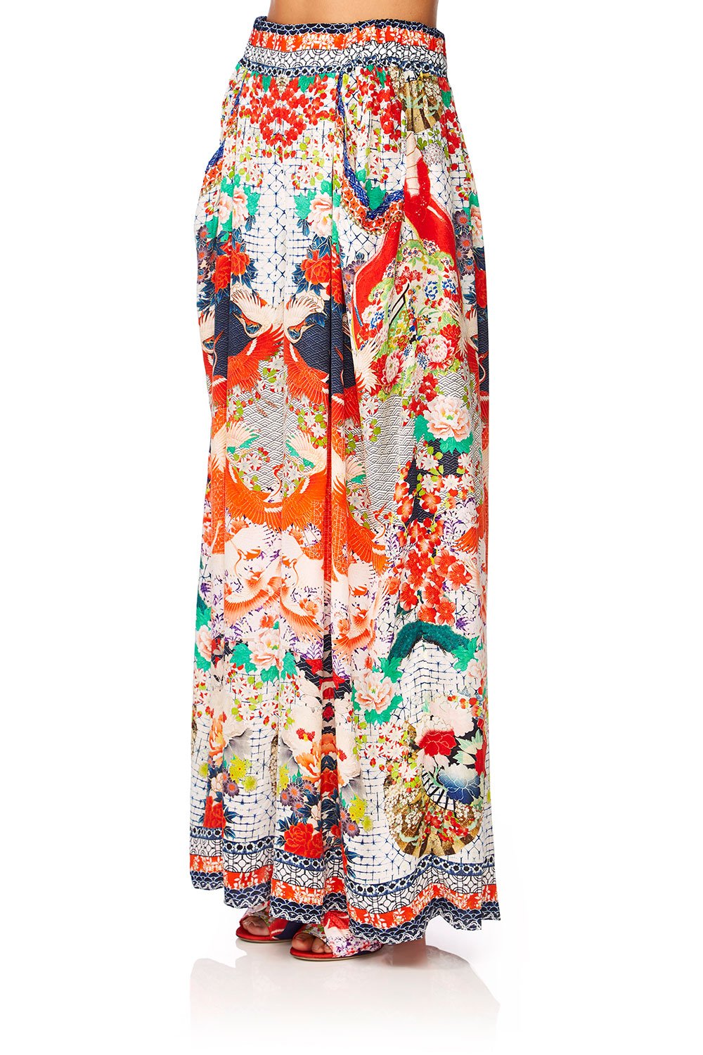 CAMILLA GEISHA GIRL WIDE LEG PANT W GATHERED POCKETS