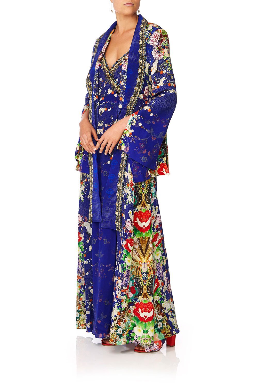 CAMILLA MAIKOS MIDNIGHT TIE DETAIL JACKET