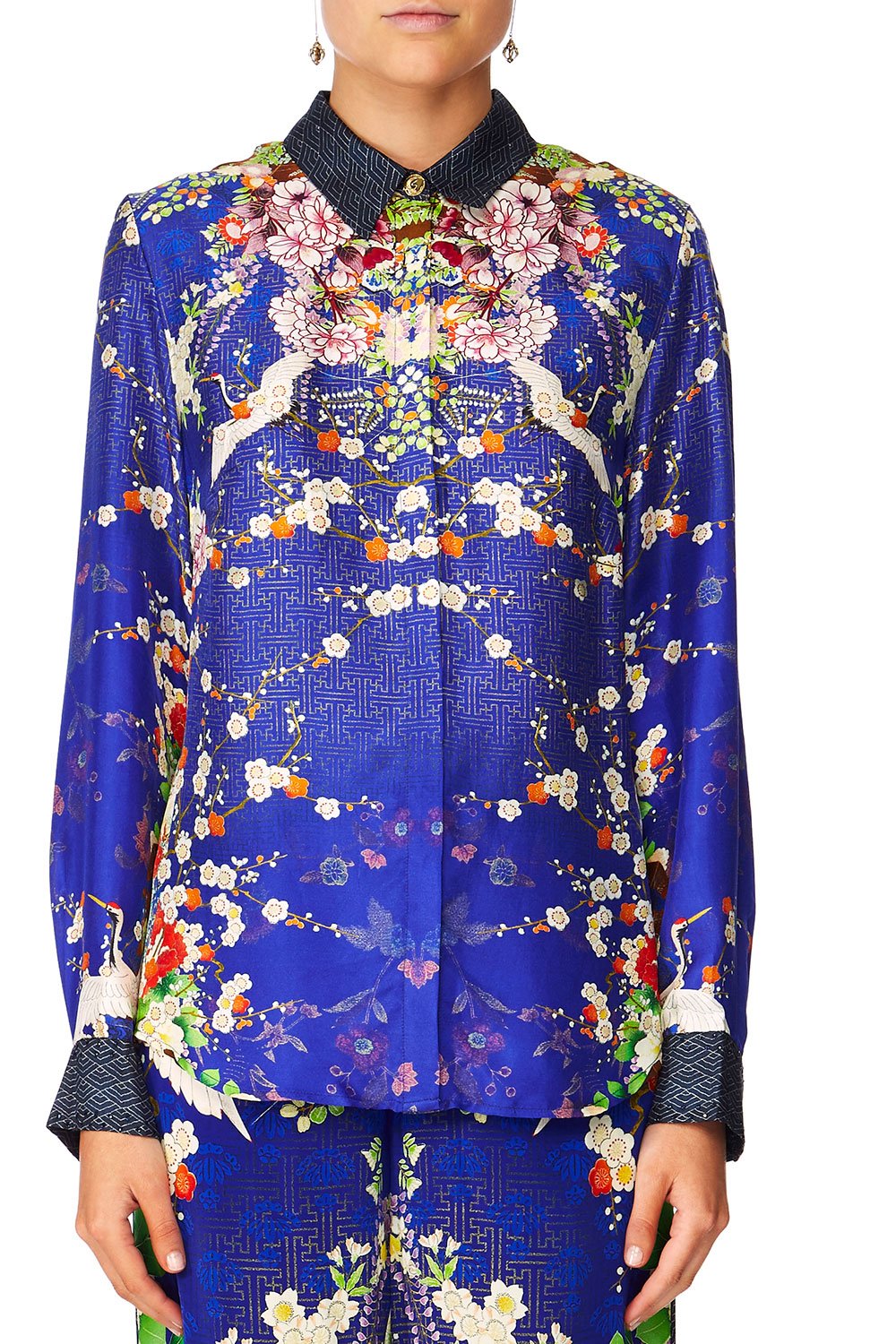 CAMILLA MAIKOS MIDNIGHT SLIM FIT LONG SLEEVE SHIRT