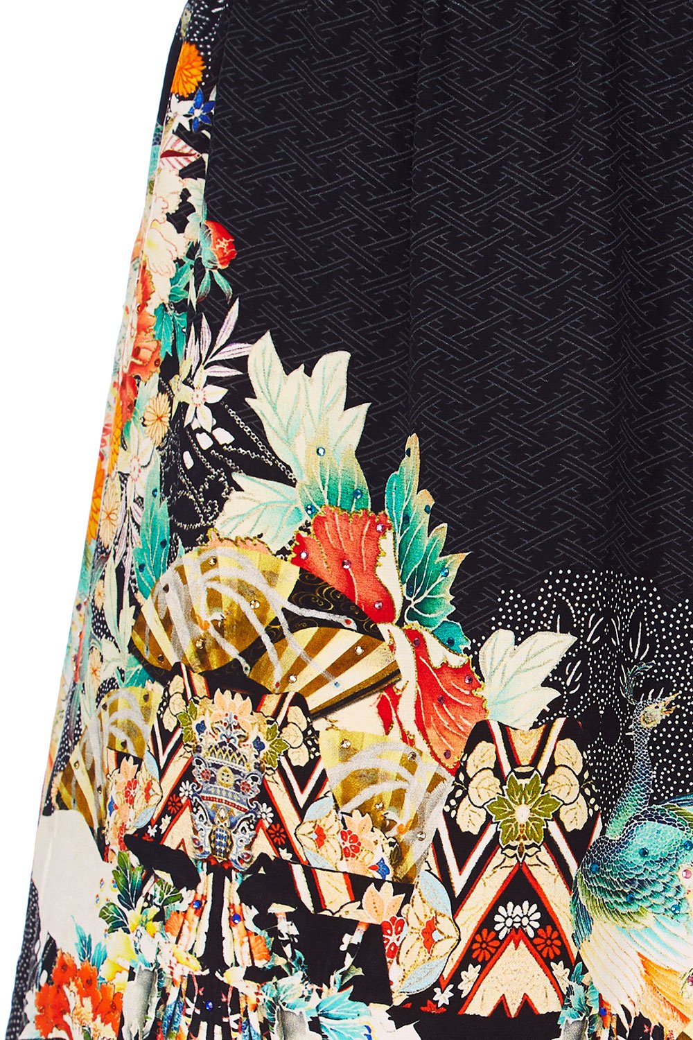 CAMILLA MIDNIGHT MOONCHILD CROSSOVER DRESS W LONG BACK