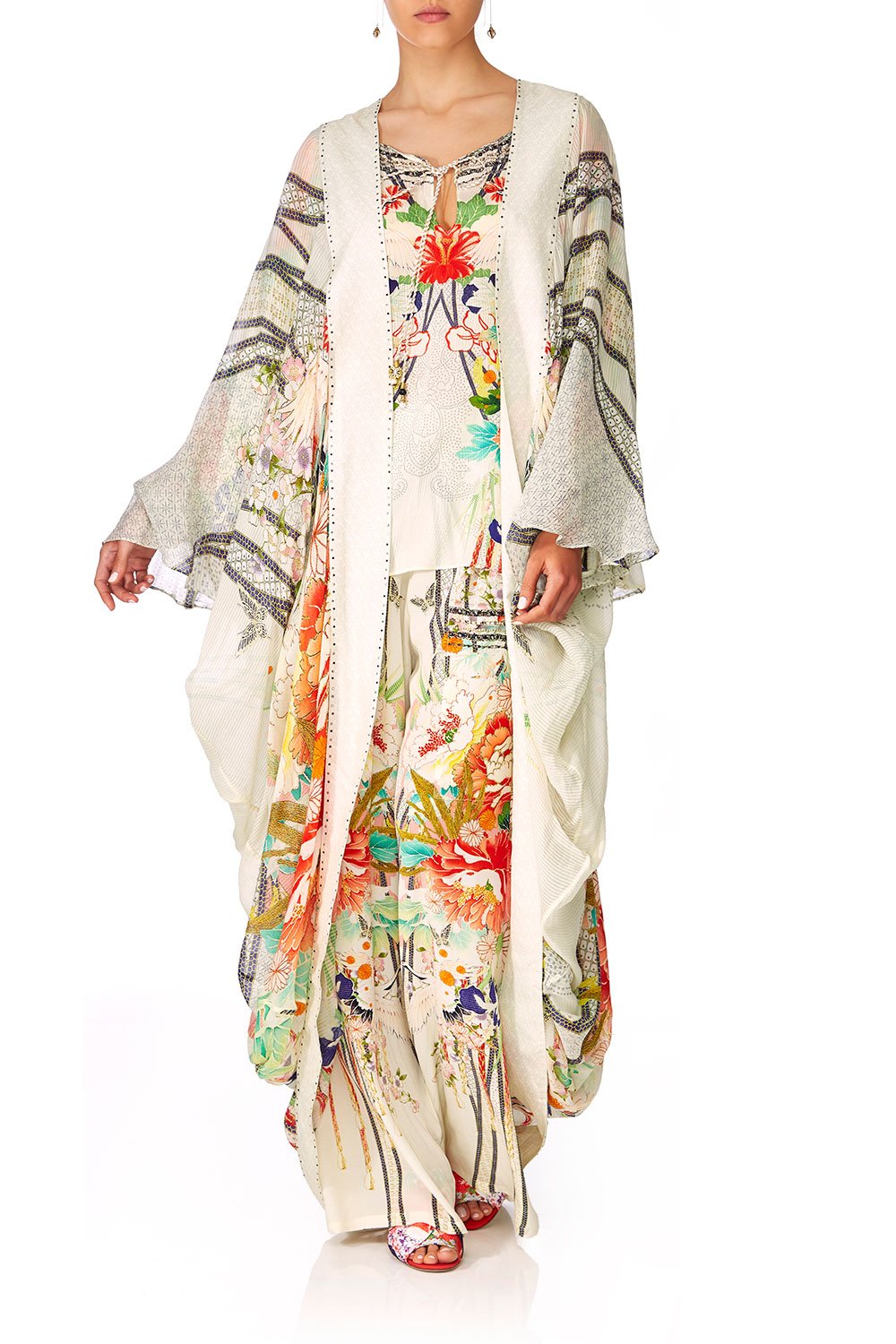 CAMILLA MS MAIKO LONG SLEEVE LONG CAPE