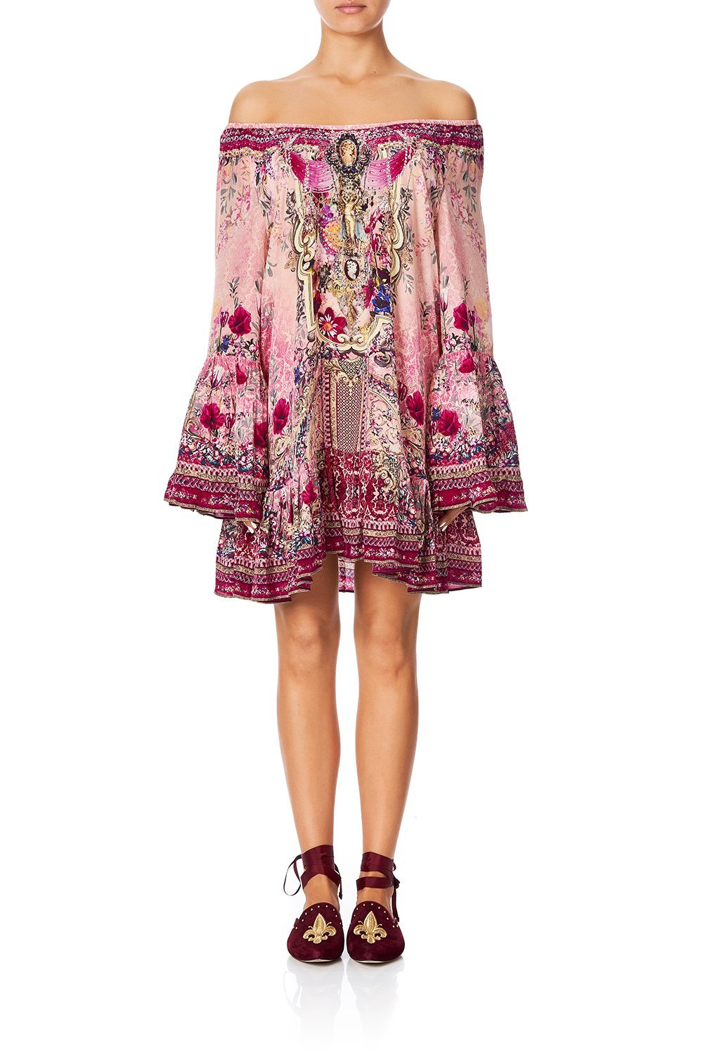 A LINE FRILL DRESS LA BELLE