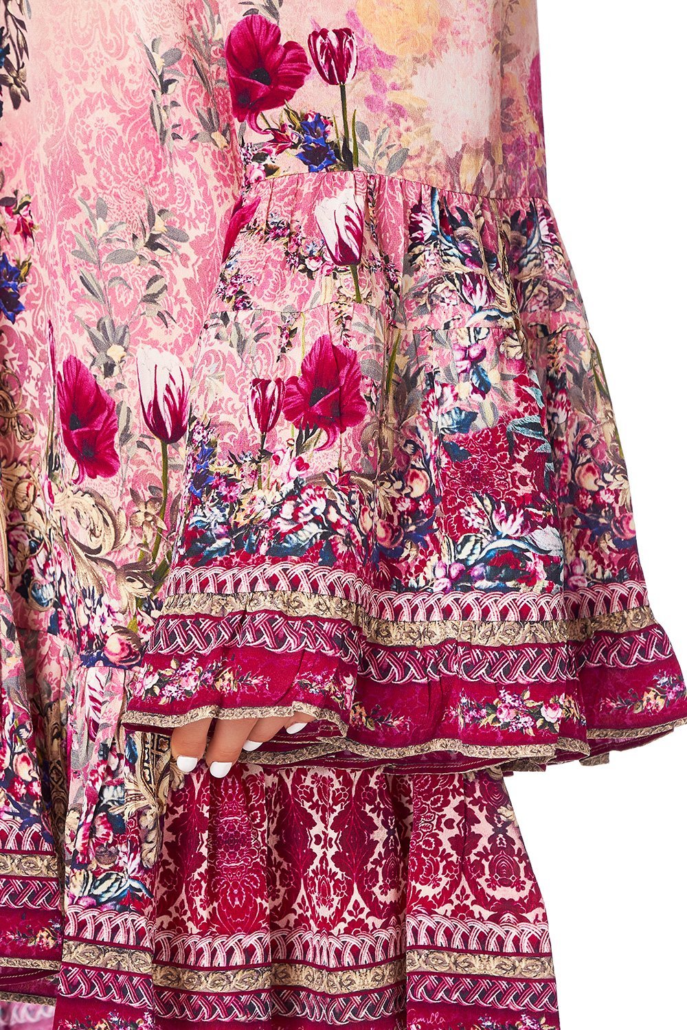 A LINE FRILL DRESS LA BELLE