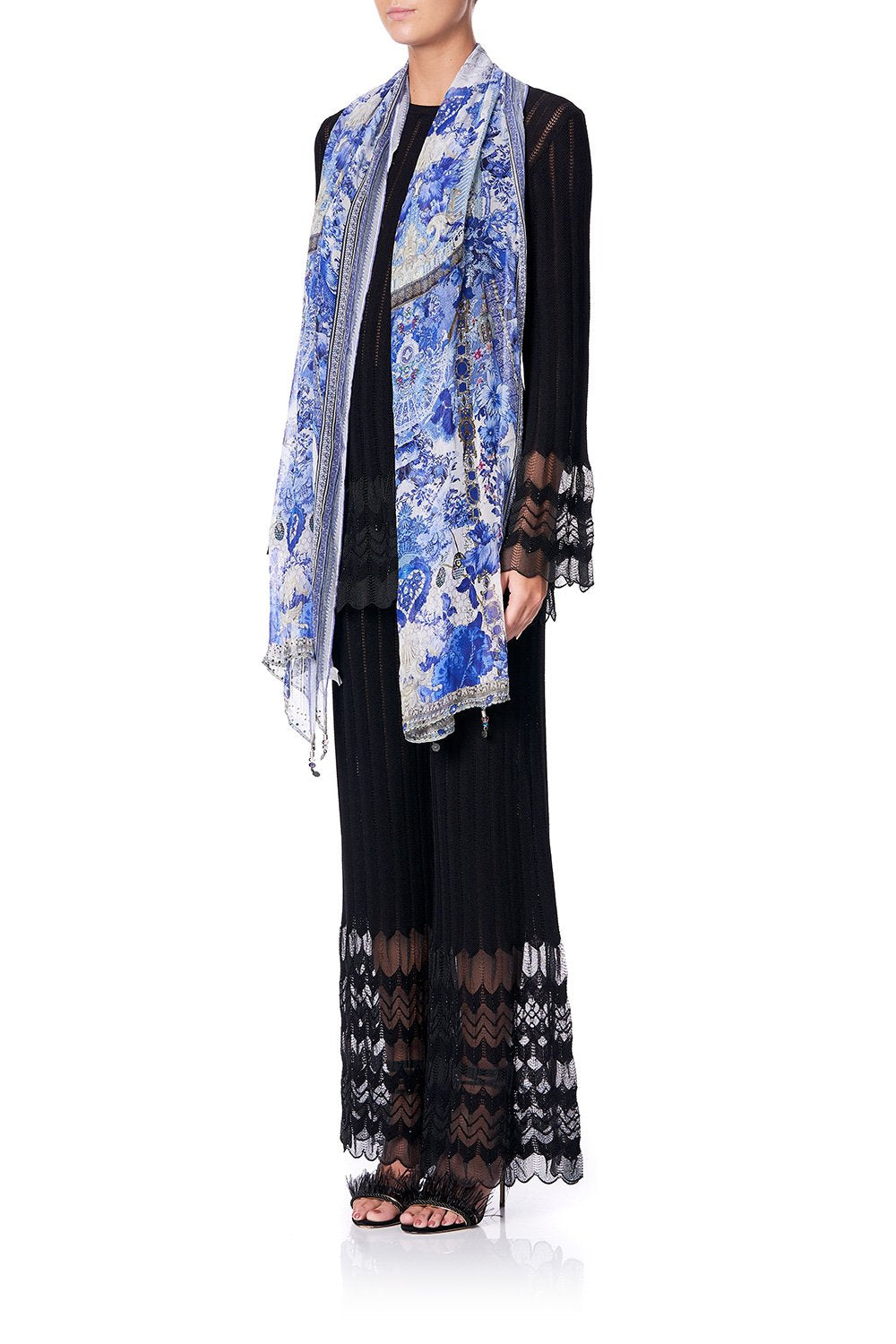 LONG SCARF PAINTED PROVINCIAL