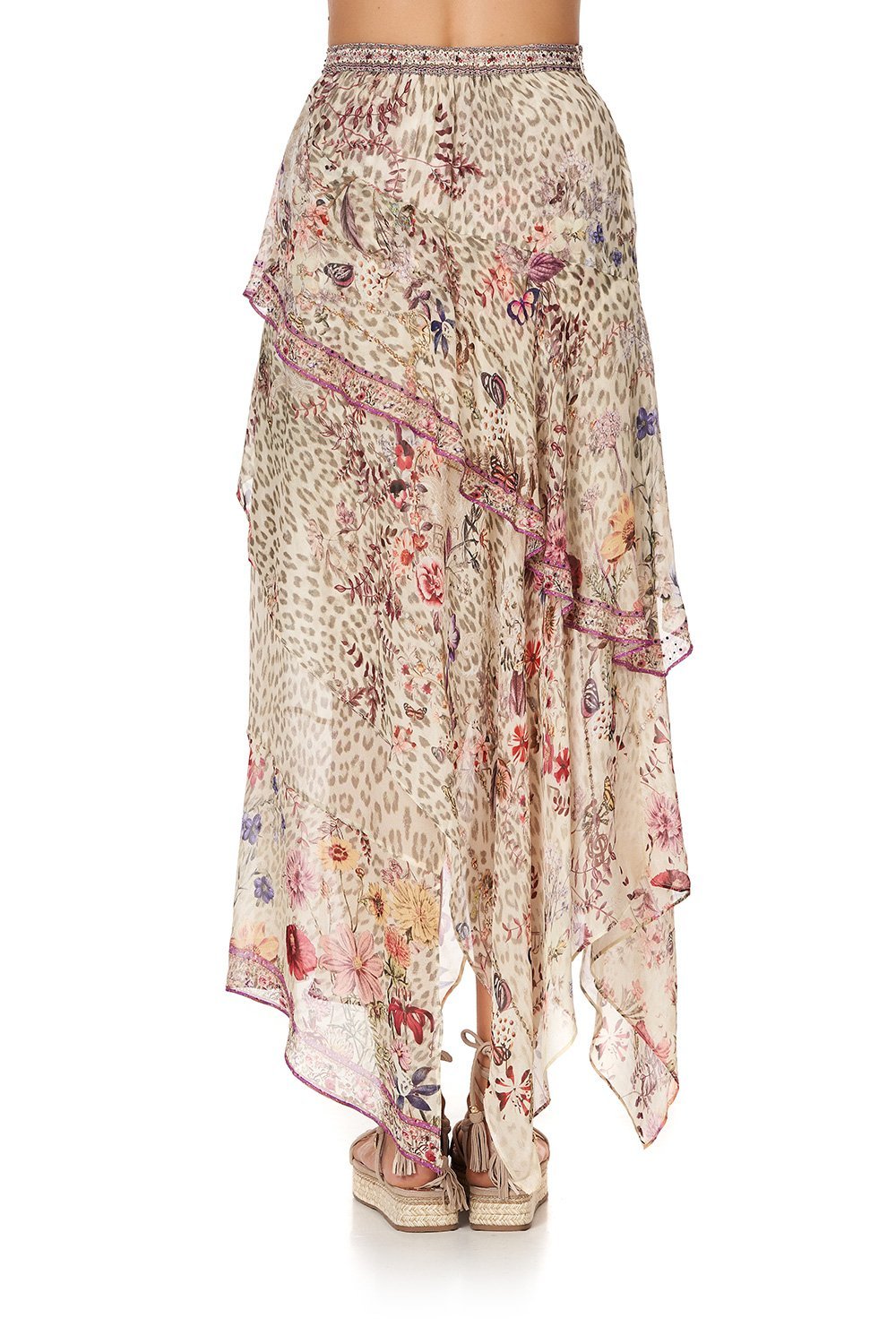 ASYMMETRICAL RUFFLE SKIRT DRIFTING DREAMER