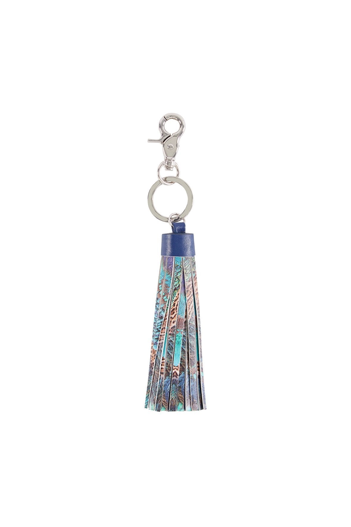 THE CREATOR LEATHER TASSEL KEY RING