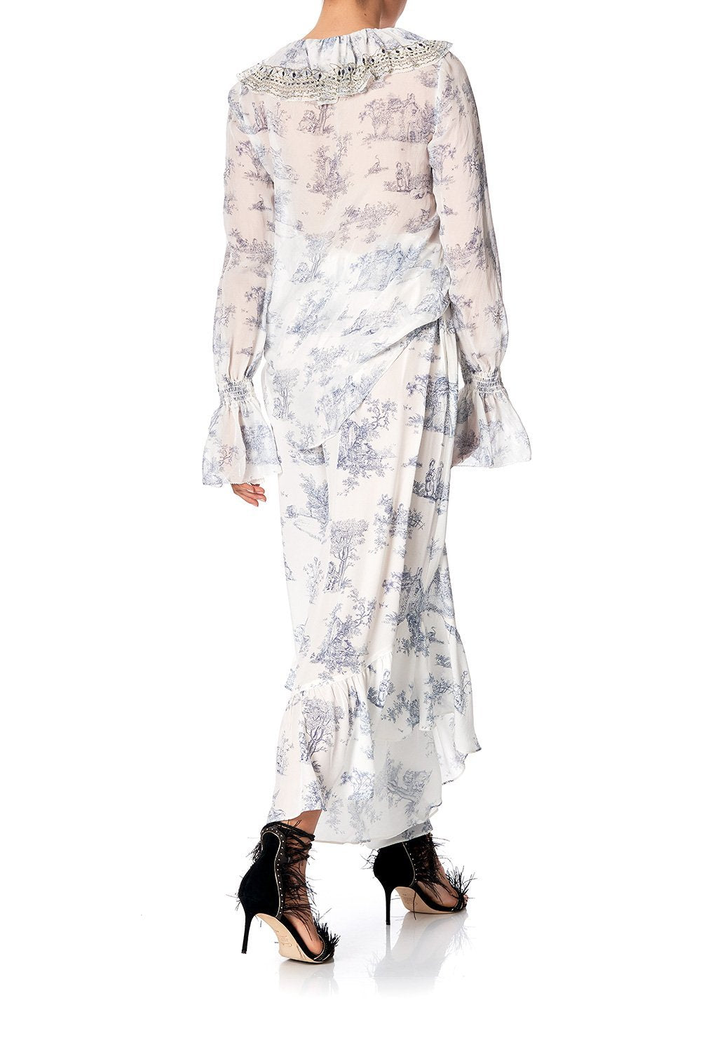 RUFFLE HEM PANTS WITH TIE SOUTHERN BELLE