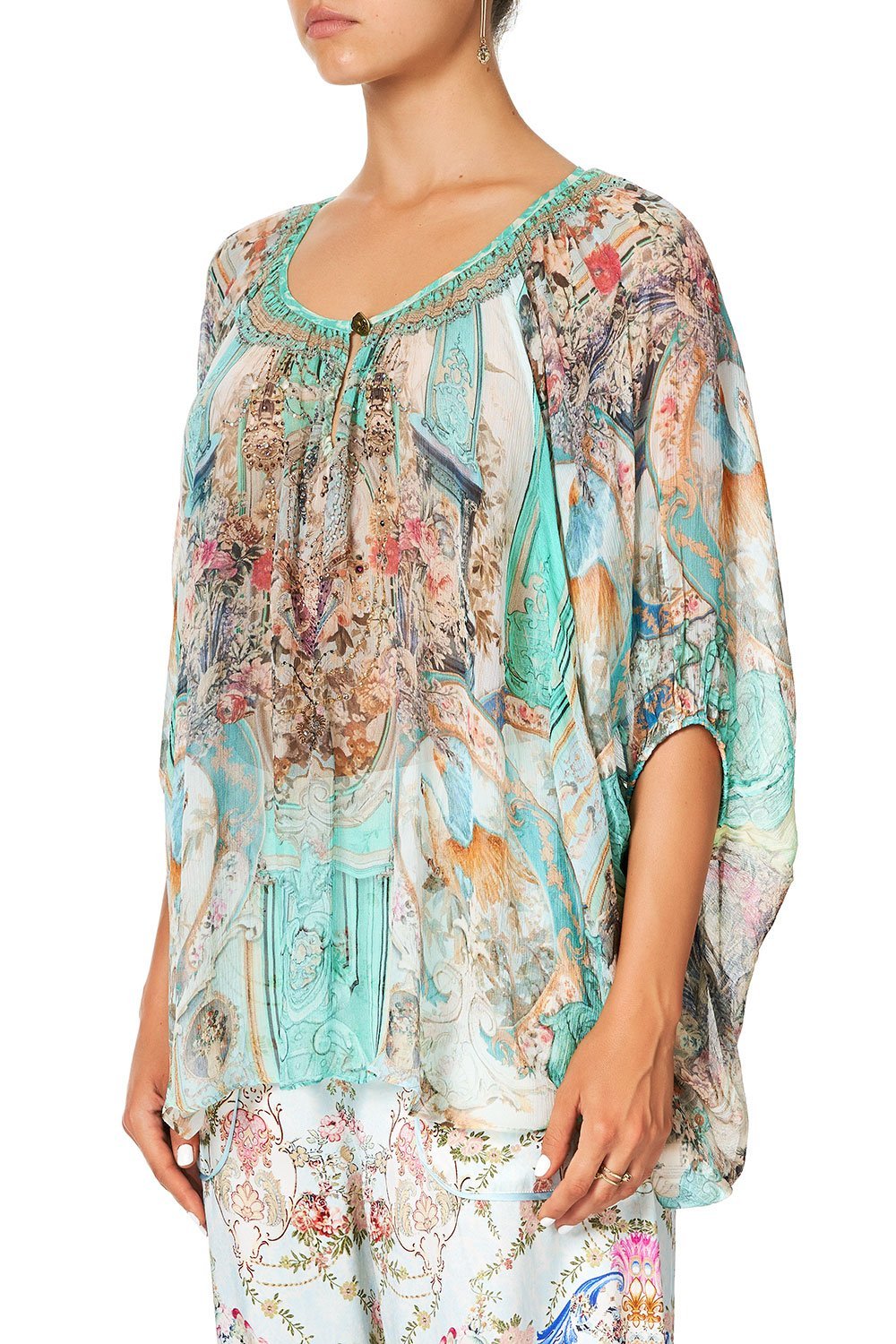 CAMILLA BLOUSE WITH KEYHOLE FRONT I DREAM OF MARIE